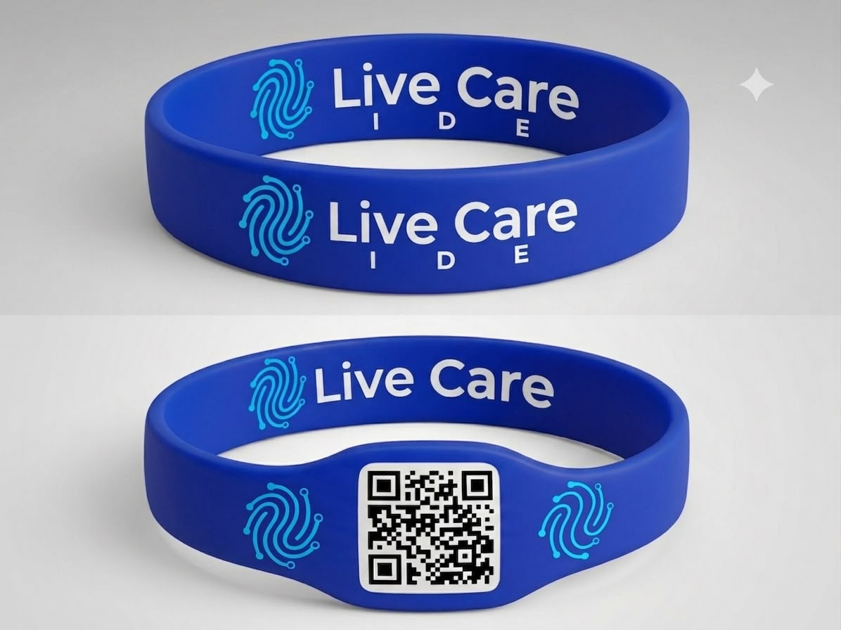 Pulsera de silicon con placa metalica